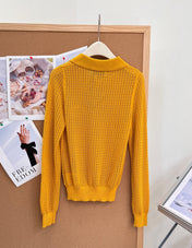 MIUMIU 26S LONG-SLEEVE POLO SHIRT 1256