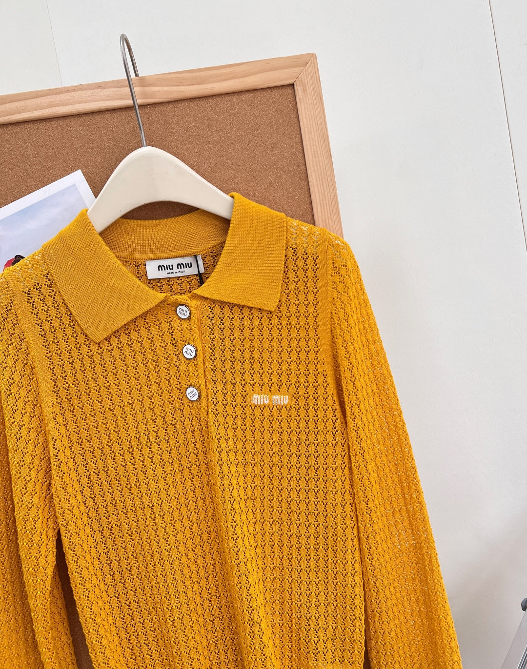 MIUMIU 26S LONG-SLEEVE POLO SHIRT 1256