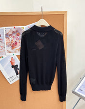 MIUMIU 26S LONG-SLEEVE POLO SHIRT 1254