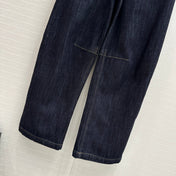 Loewe 25 Sickle Jeans Dark Blue Denim Cotton