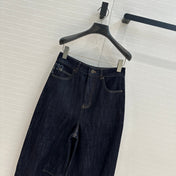 Loewe 25 Sickle Jeans Dark Blue Denim Cotton