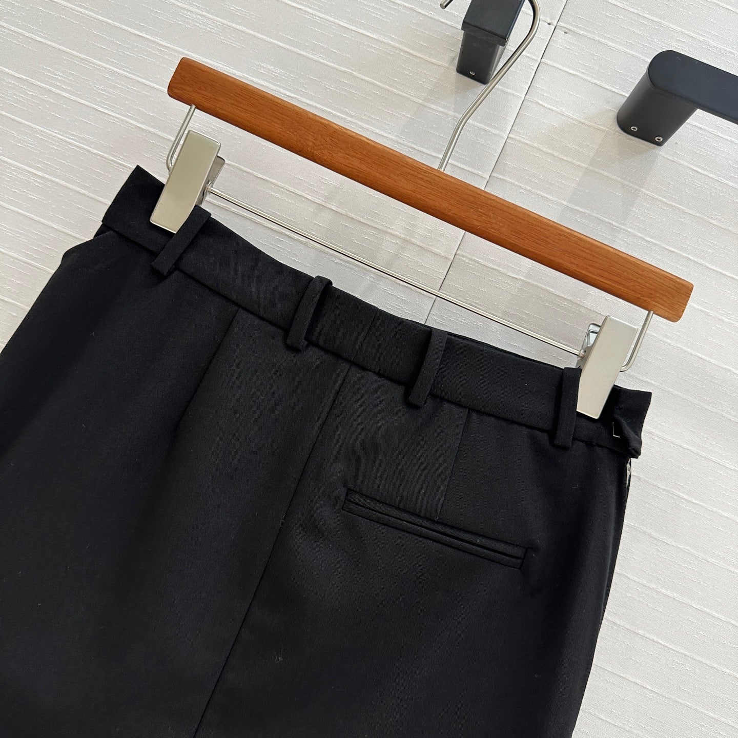 Loewe 25 Draped Skirt Black Polyester Fiber
