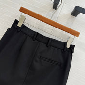 Loewe 25 Draped Skirt Black Polyester Fiber