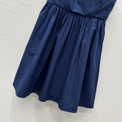 MIUMIU FAUX TWO-PIECE DRESS WITH STRAPS 268351