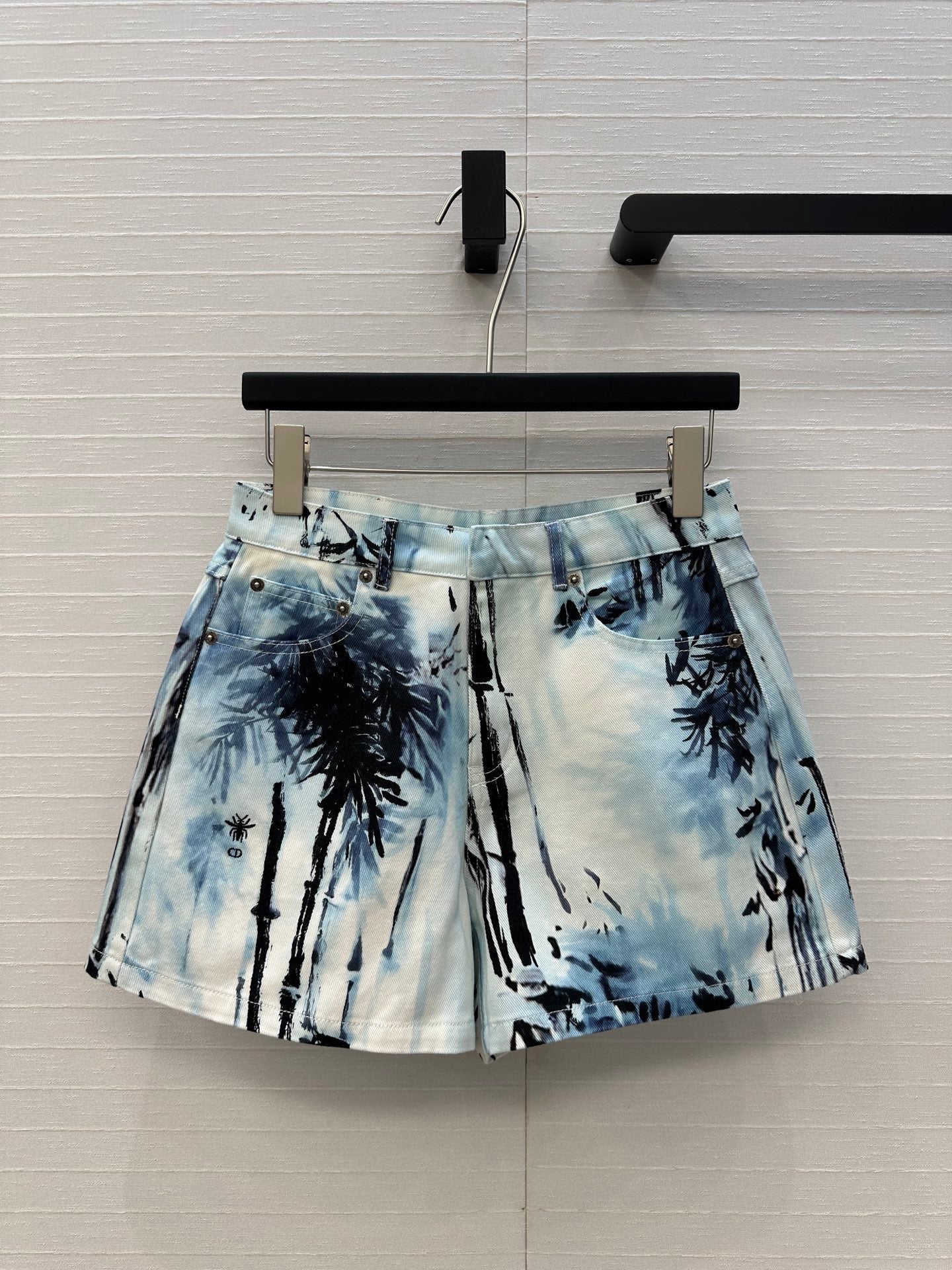 DIOR PRINTED DENIM SHORTS 268200