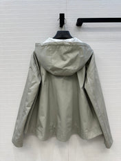 LOEWE HOODED JACKET WITH EMBROIDERED LOGO 276080