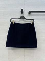 CHANEL 25S A-LINE KNIT MINI SKIRT 345
