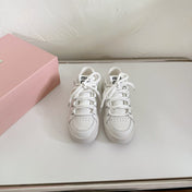 SNEAKERS SIMPLE DESIGN IN WHITE SHEEPSKIN