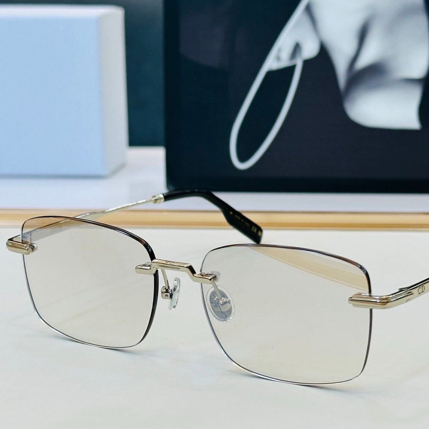 DIOR 26S SLIM SQUARE FRAME IN ACETATE 403017