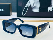 CHANEL 26S SOVERSIZED RECTANGULAR SUNGLASSES WITH BLACK FRAMES IN ACETATE 408100