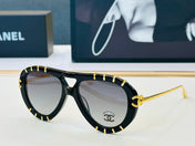 CHANEL 26S AVIATOR SUNGLASSES IN METAL FRAME 408107