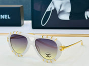 CHANEL 26S AVIATOR SUNGLASSES IN METAL FRAME 408107