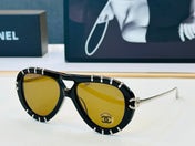 CHANEL 26S AVIATOR SUNGLASSES IN METAL FRAME 408107