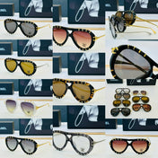 CHANEL 26S AVIATOR SUNGLASSES IN METAL FRAME 408107