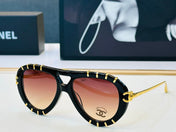 CHANEL 26S AVIATOR SUNGLASSES IN METAL FRAME 408107