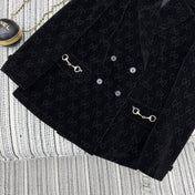 GUCCI 26S EMBELLISHED VELVET BLAZER 113