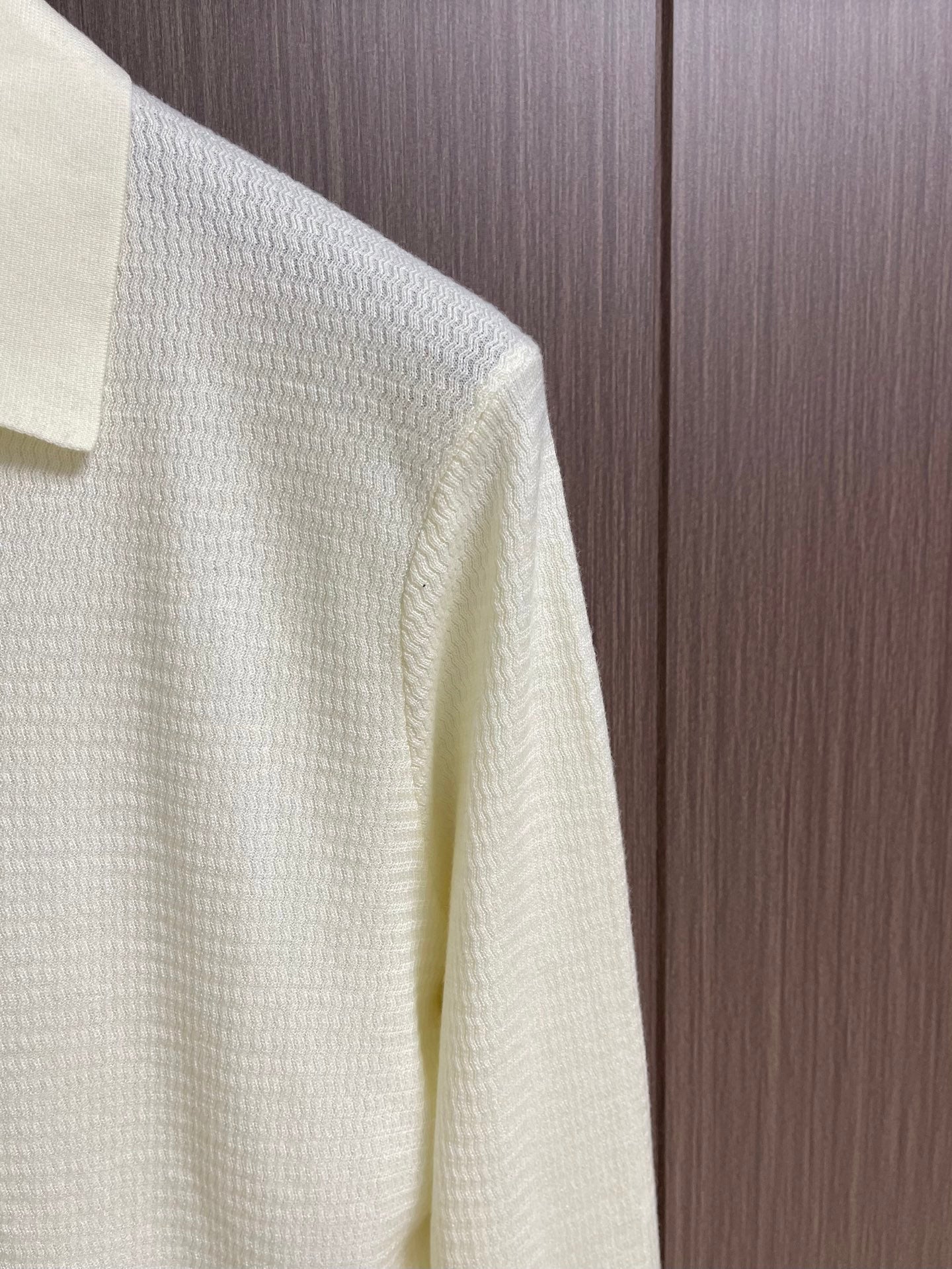LORO PIANA 26S LONG-SLEEVE KNIT POLO SWEATER 909