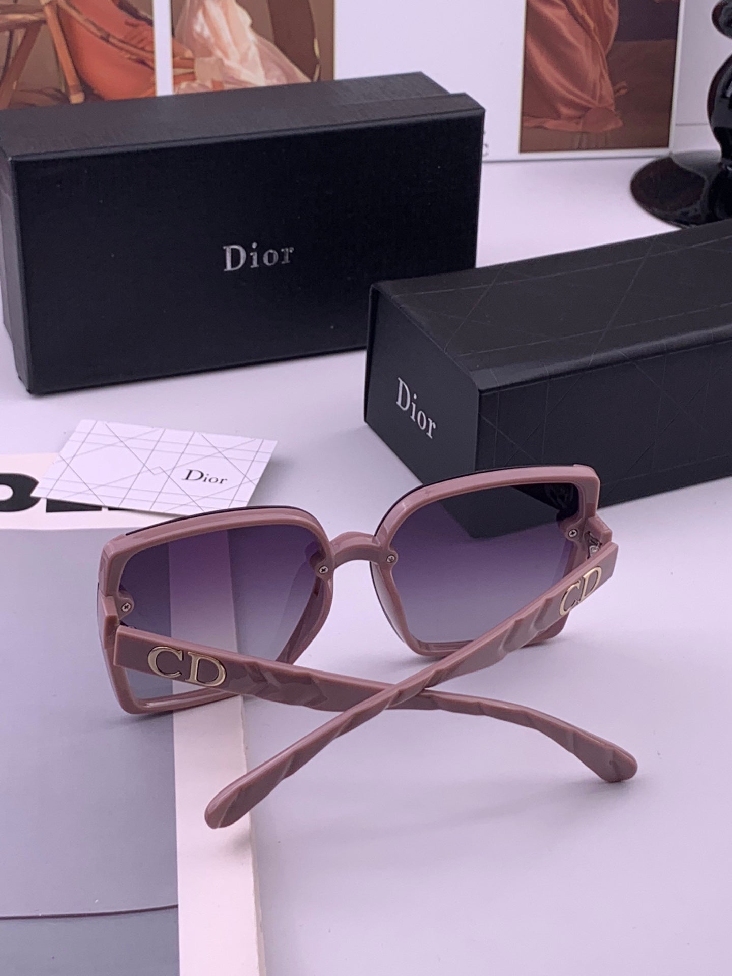 DIOR 26S ROUNDED SQUARE FRAME IN ACETATE 398294