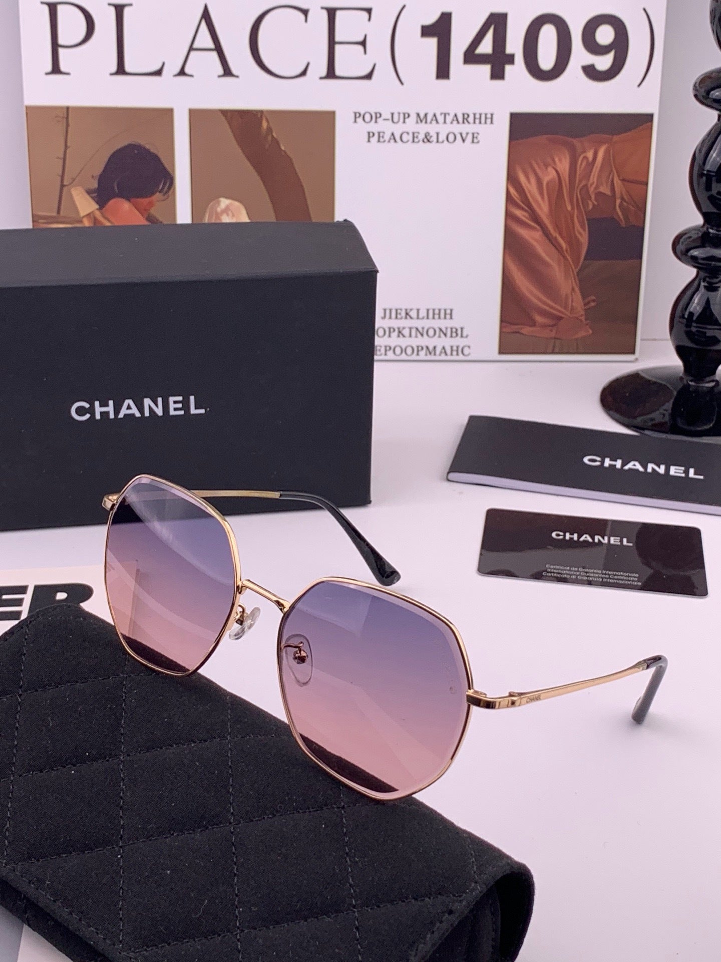 CHANEL 26S POLYGONAL FRAMES IN ACETATE 400012
