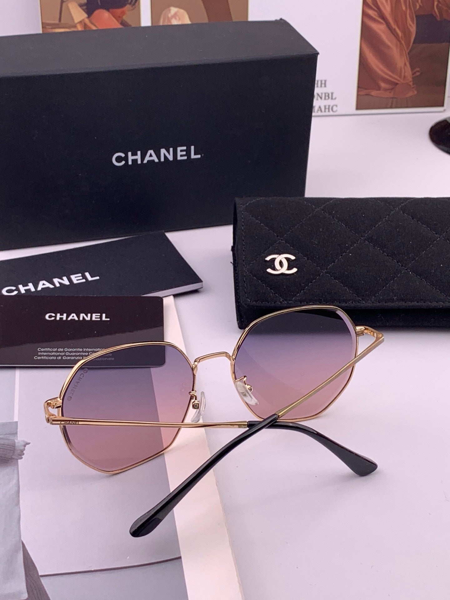 CHANEL 26S POLYGONAL FRAMES IN ACETATE 400012