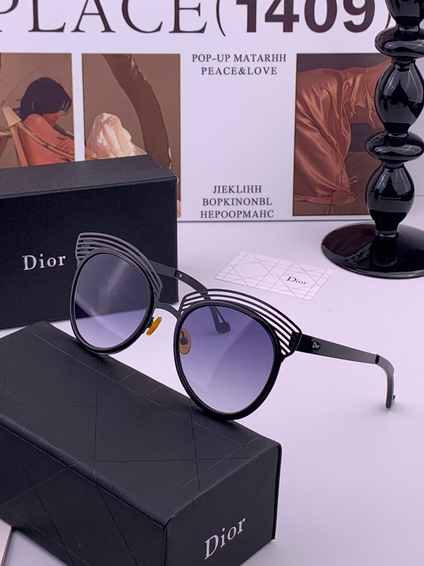 DIOR 26S BROWLINE FRAME IN ACETATE 404869