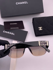 CHANEL 26S BLACK RECTANGULAR FRAME IN ACETATE 406782