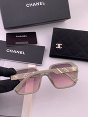 CHANEL 26S OVERSIZED ROUND SQUARE SUNGLASSES IN ACETATE 408293