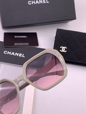 CHANEL 26S OVERSIZED ROUND SQUARE SUNGLASSES IN ACETATE 408293