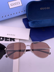 GUCCI 26S AVIATOR FRAME IN METAL 424713