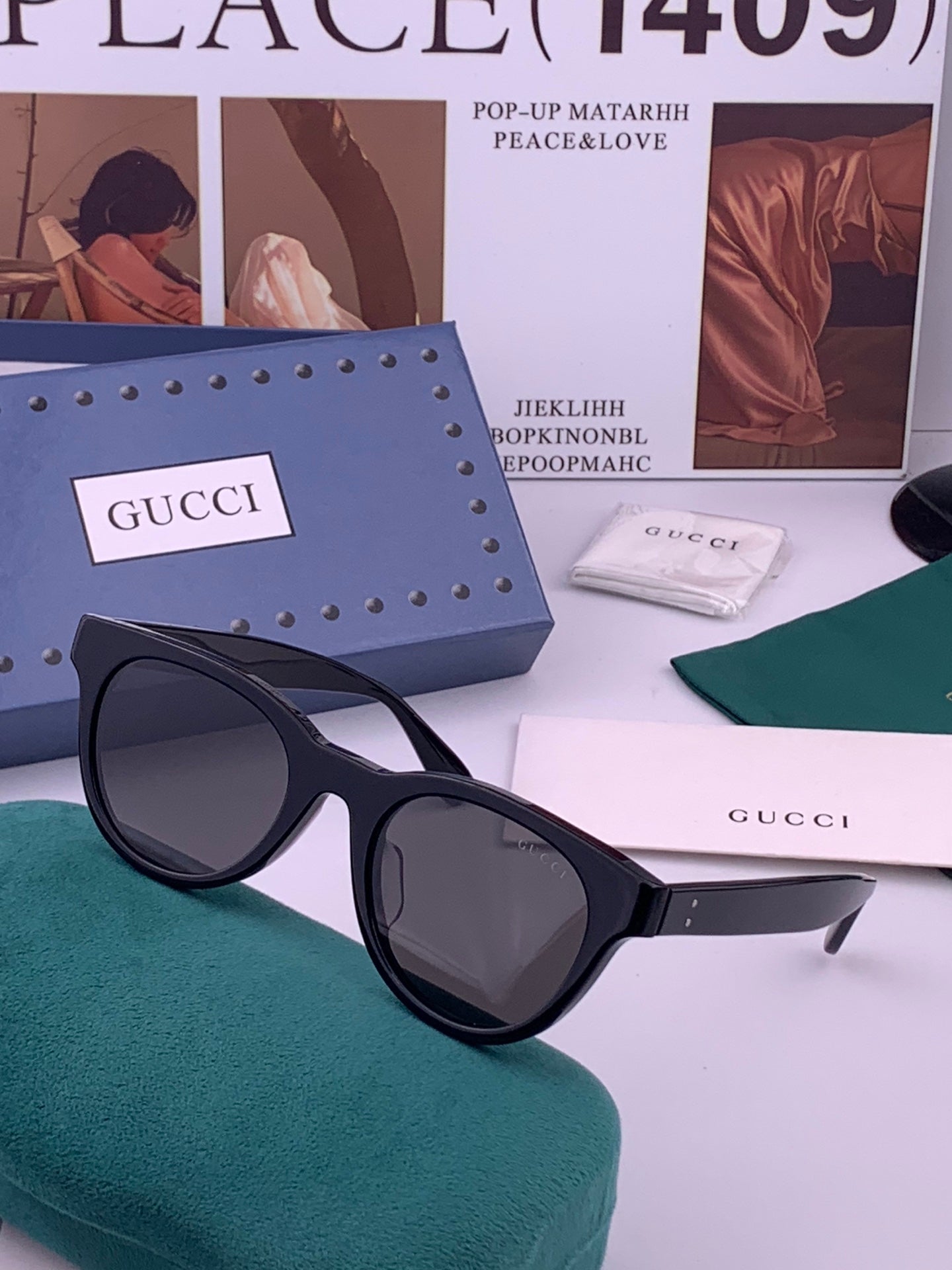 GUCCI 26S SQUARE FRAME IN ACETATE 424714