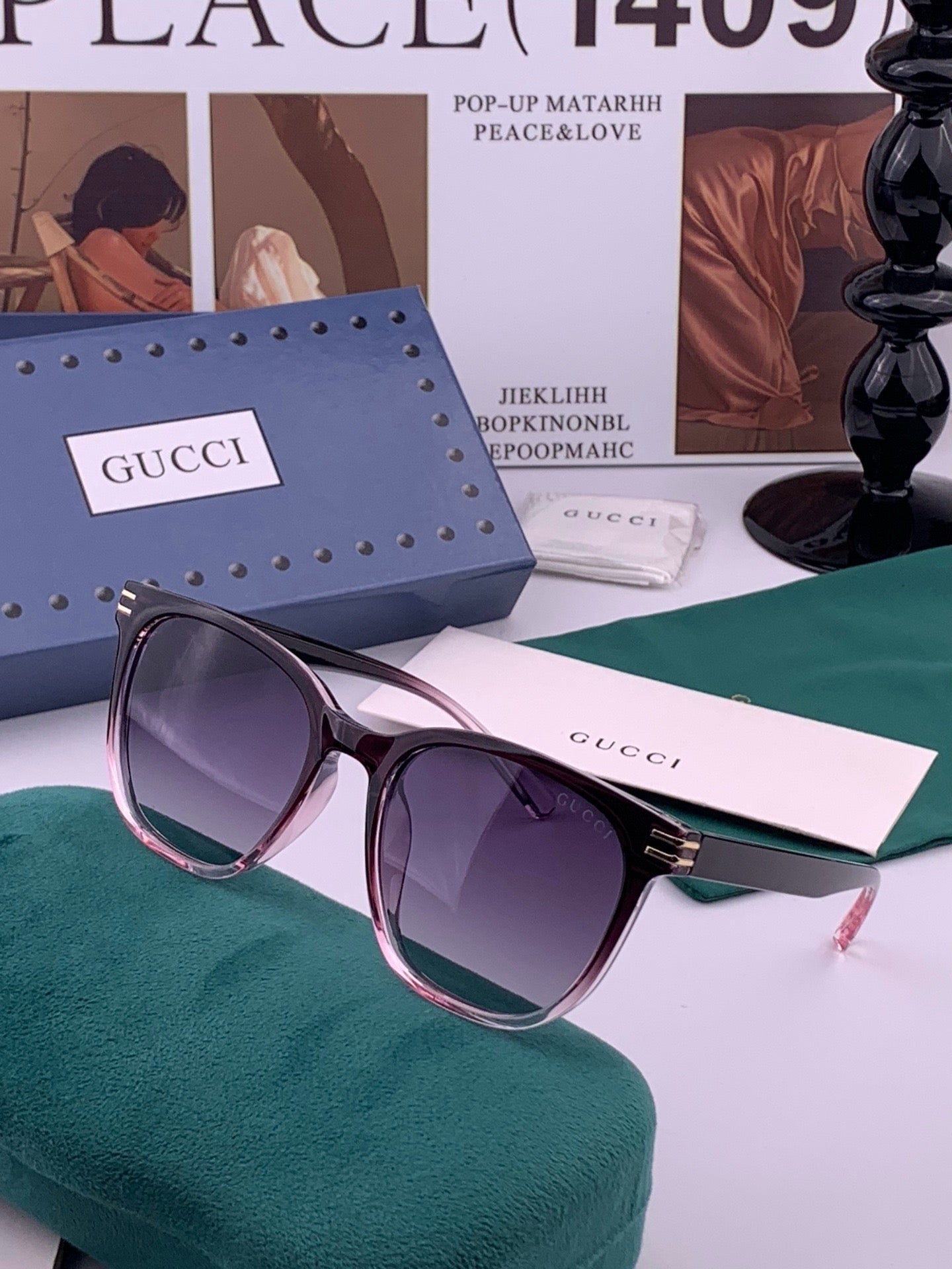 GUCCI 26S SQUARE FRAME IN ACETATE 426557