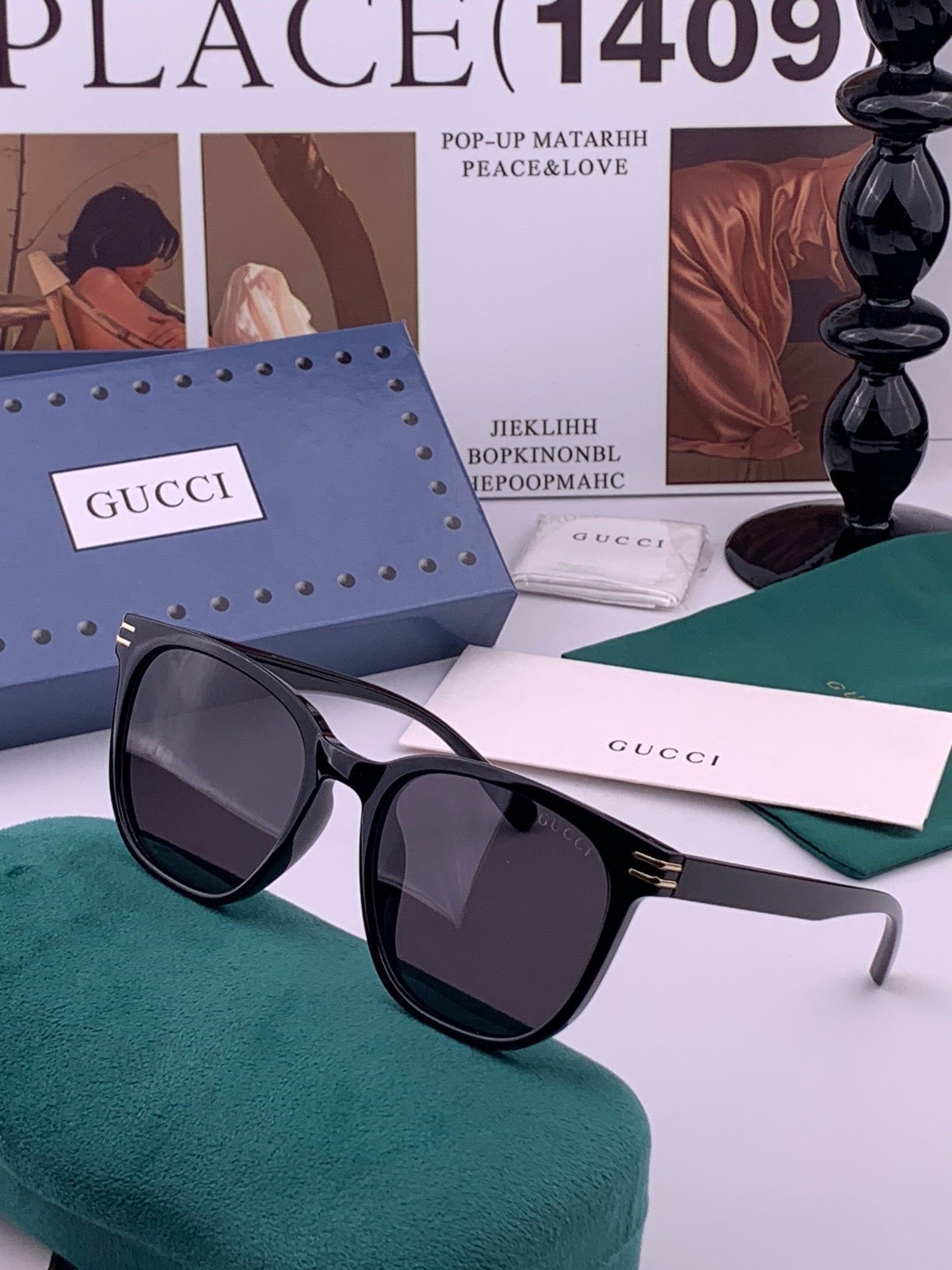 GUCCI 26S SQUARE FRAME IN ACETATE 426558