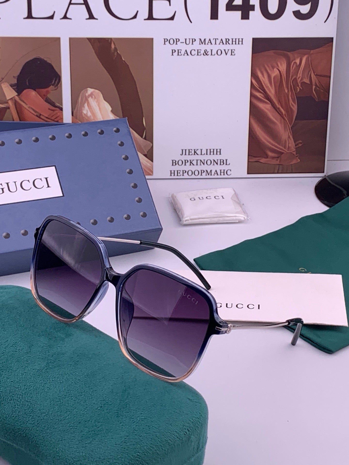 GUCCI 26S SQUARE FRAME IN ACETATE 426571