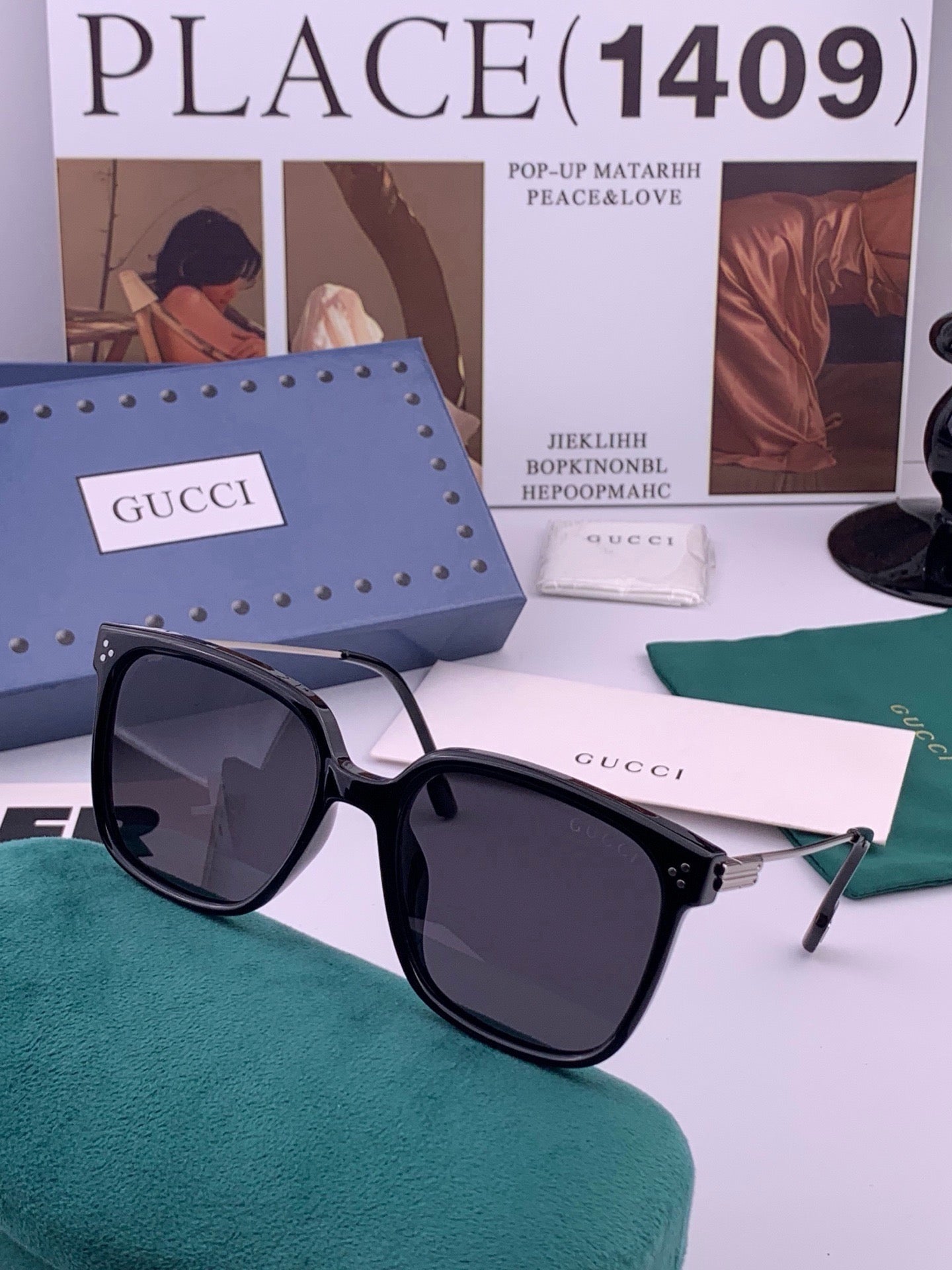 GUCCI 26S SQUARE FRAME IN ACETATE 426415