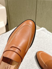 LP LOAFERS 25S IN BURNT ORANGE LAMBSKIN