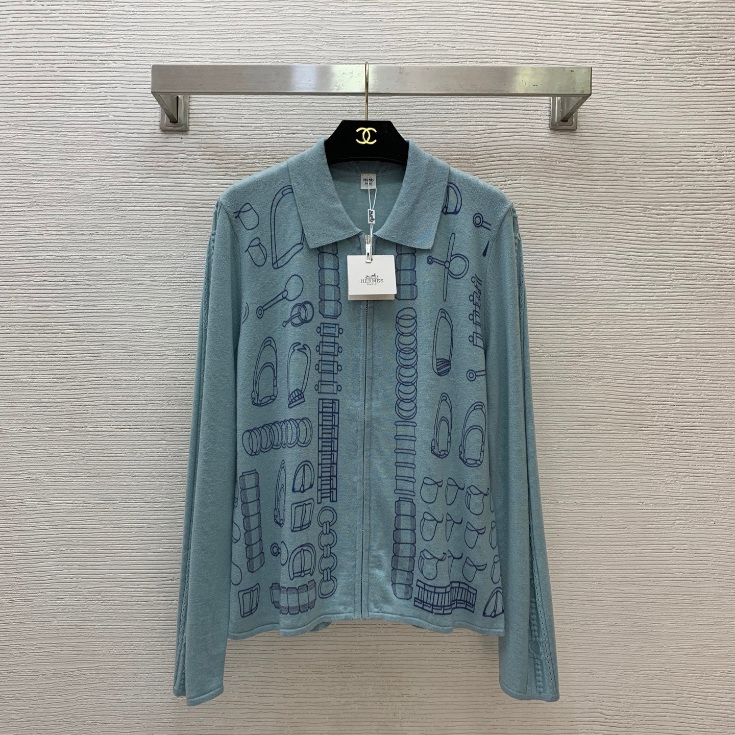 HERMES 26S ZIP CARDIGAN 851