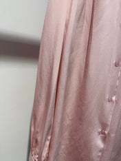 VALENTINO 26S FEATHER-TRIMMED SILK SHIRT 353