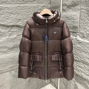 PRADA 25S MEDIUM-LENGTH GOOSE DOWN COAT 224