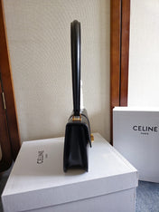 JOSEPHINE BAG 18.5 IN BLACK PATENT CALFSKIN