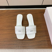 DIOR 25S HIGH-HEEL SANDALS 40 MM IN WHITE CALFSKIN