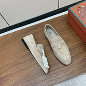 LP 26S SUMMER CHARMS WALK LOAFER IN LIGHT BROWN SUEDE GOLD HARDWARE