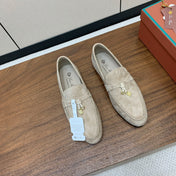 LP 26S SUMMER CHARMS WALK LOAFER IN LIGHT BROWN SUEDE GOLD HARDWARE