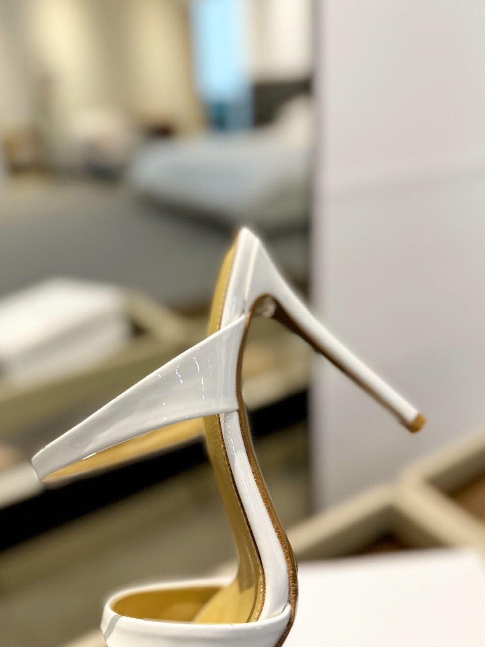 GIANVITO ROSSI 26S POINTED-TOE HEELED SANDALS 105 MM IN WHITE CALFSKIN