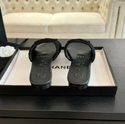 Slippers Black Lambskin