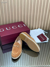 GUCCI 26S LOAFER IN BROWN SUEDE