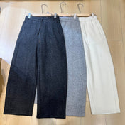 LP 26S LIGHT WOOL-BLEND WIDE-LEG PANTS 625