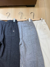 LP 26S LIGHT WOOL-BLEND WIDE-LEG PANTS 625