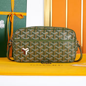 CAP-VERT PM BAG 22 IN WOODLAND GREEN GOYARDINE CANVAS