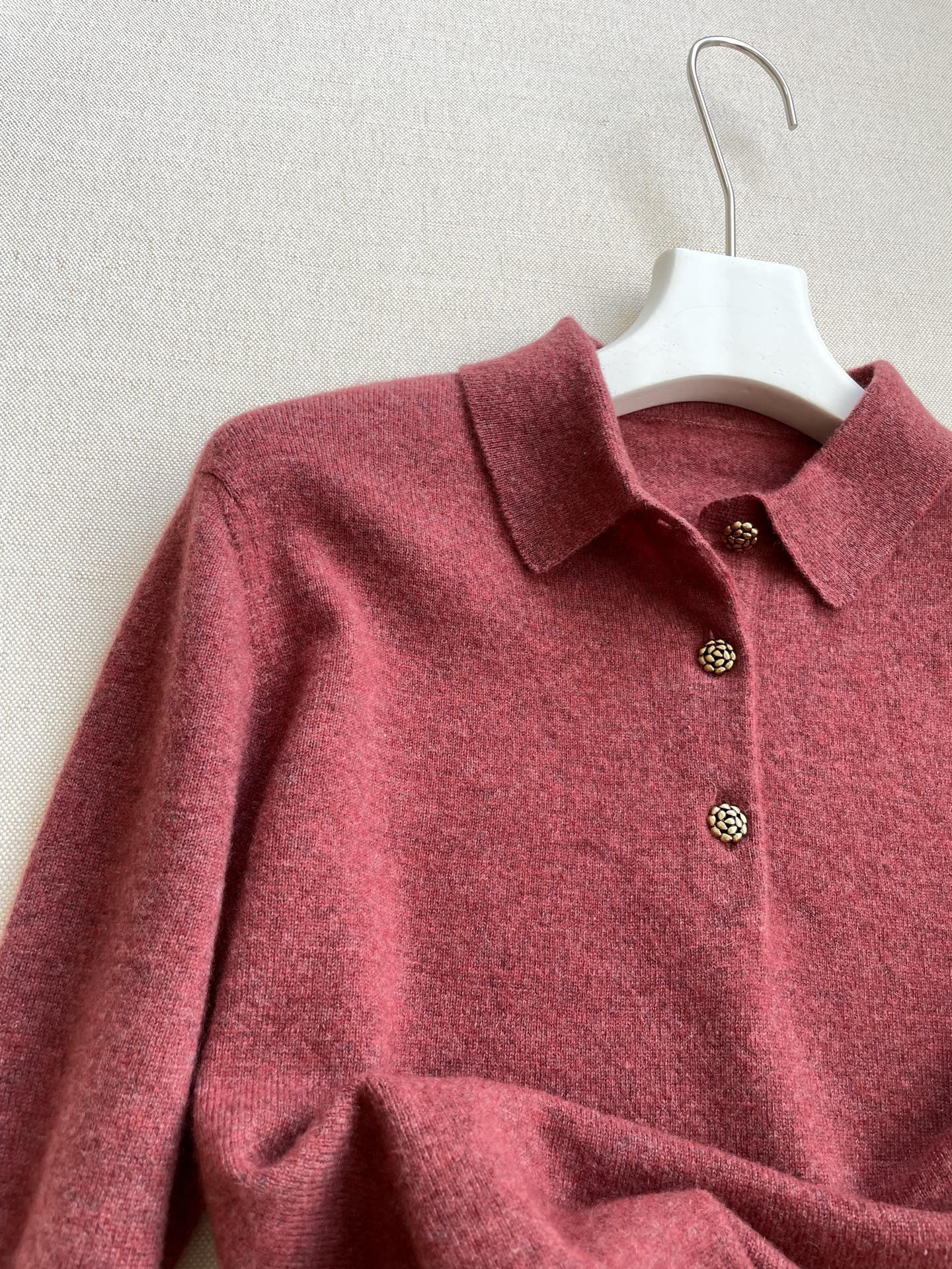 LP 26S LONG-SLEEVE POLO SWEATER 469