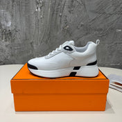 HEROS SNEAKERS WHITE MIX BLACK GOATSKIN